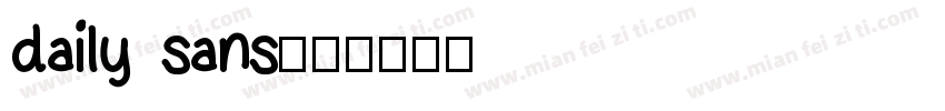 daily sans字体转换